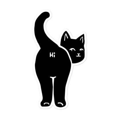 HI CAT BUTT - Bubble-free stickers