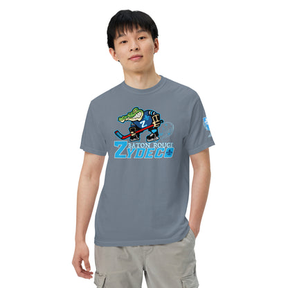 ZYDECO - V2 - BLUE / WHITE Men’s garment-dyed heavyweight t-shirt