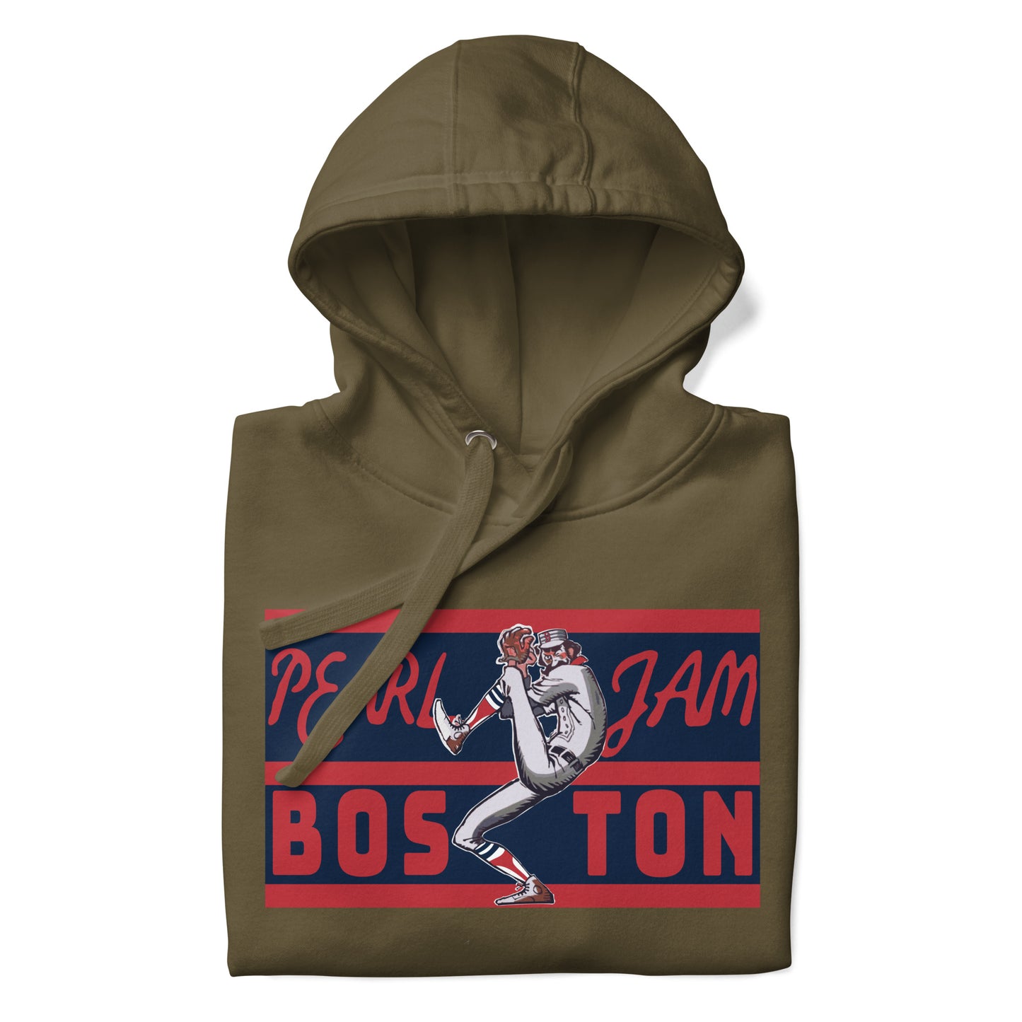 PJ Fenway Themed Hoodie - Boston Front / Baseball Back