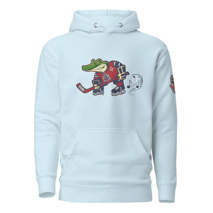 ZYDECO - AL MASCOT ONLY AND BADGE ON BACK - Unisex Hoodie