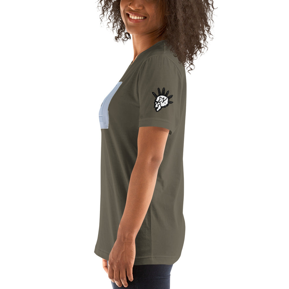 MOMMA SON CASSETTE / EV SKULL 2 ON SLEEVE - Unisex t-shirt
