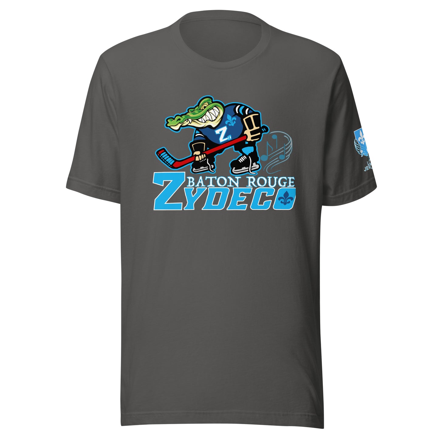 ZYDECO - V2 - BLUE/ WHITE - BELLA CANVAS - Unisex t-shirt