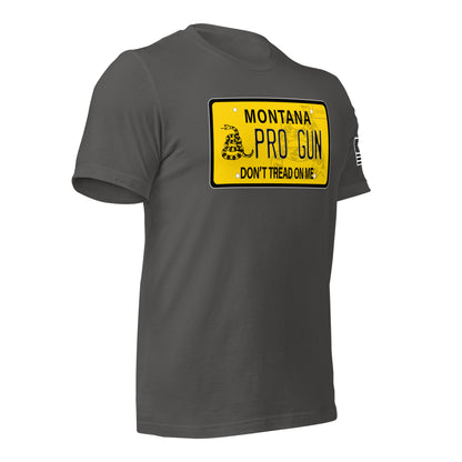 MONTANA PLATE - DON'T TREAD ON ME - PRO GUN PLUS SIZES - Unisex t-shirt