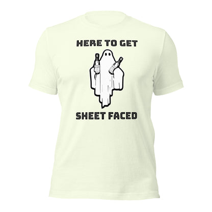 HERE TO GET SHEET FACED BALCK FONT - BELLA+CANVAS - Unisex t-shirt