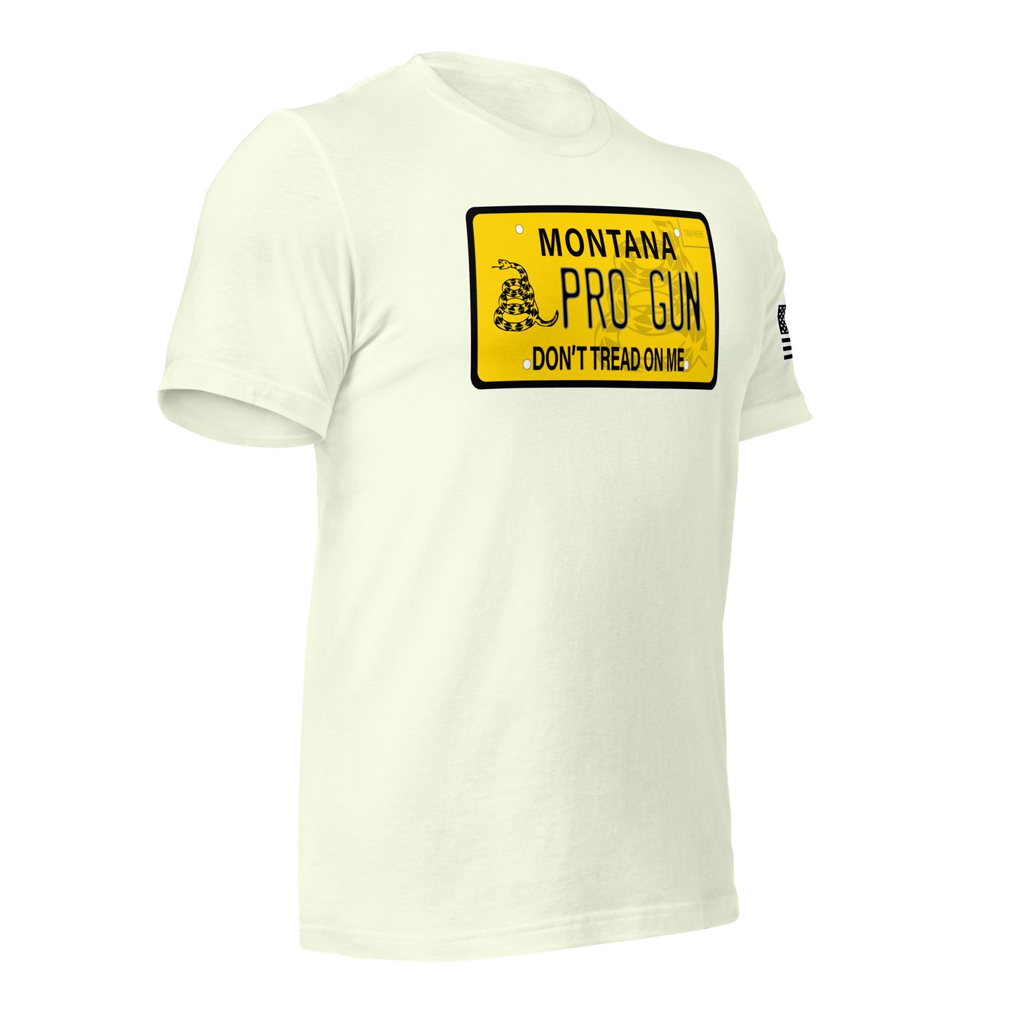 MONTANA DON'T TREAD ON ME PLATE - PRO GUN - BELLA+CANVAS - Unisex t-shirt