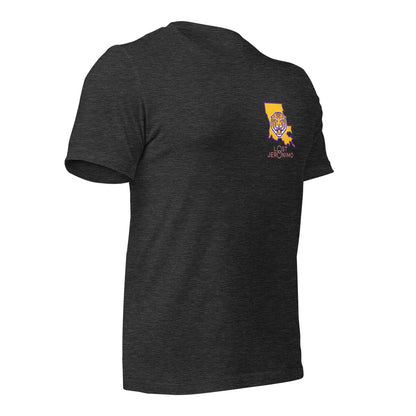 LJ TIGERS FRONT CHEST / GEAUXING GEAUXING GONE ON BACK - BELLA+CANVAS - Unisex t-shirt