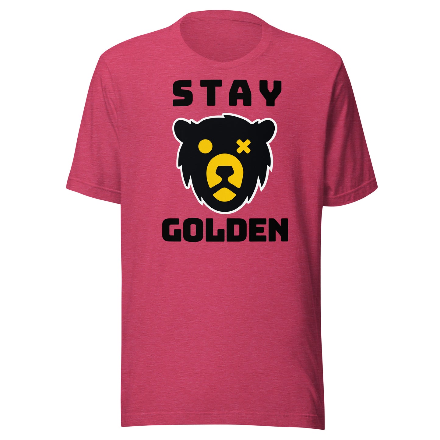 STAY GOLDEN BLACK FONT - BELLA+CANVAS - Unisex t-shirt
