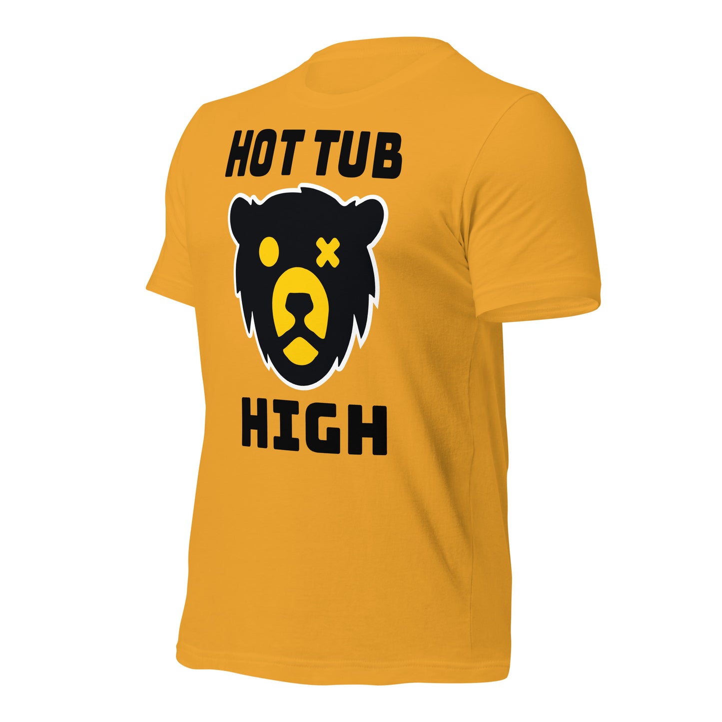 HOT TUB HIGH BLACK FONT - BELLA+CANVAS - Unisex t-shirt