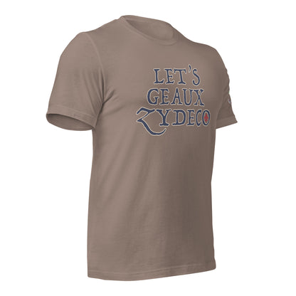 LET'S GEAUX ZYDECO / AL MASCOT ON SLEEVE - BELLA+CANVAS - Unisex t-shirt