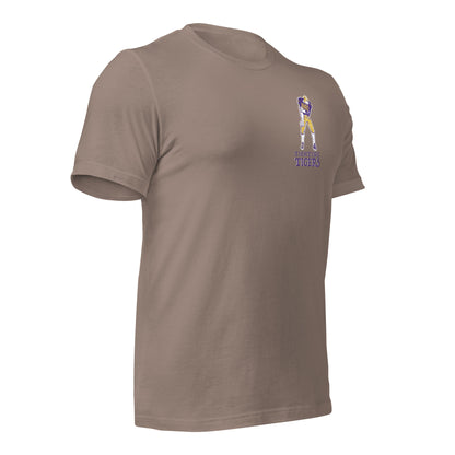 1860 FIGHTING TIGER FRONT/ BACK LOGO - PURPLE FONT -  BELLA+CANVAS - Unisex t-shirt