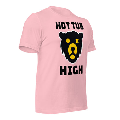 HOT TUB HIGH BLACK FONT - BELLA+CANVAS - Unisex t-shirt