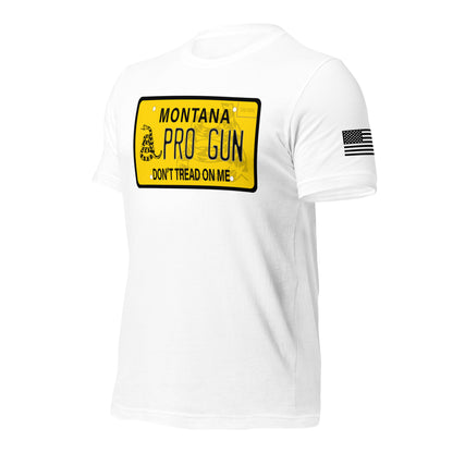 MONTANA PLATE - DON'T TREAD ON ME - PRO GUN PLUS SIZES - Unisex t-shirt
