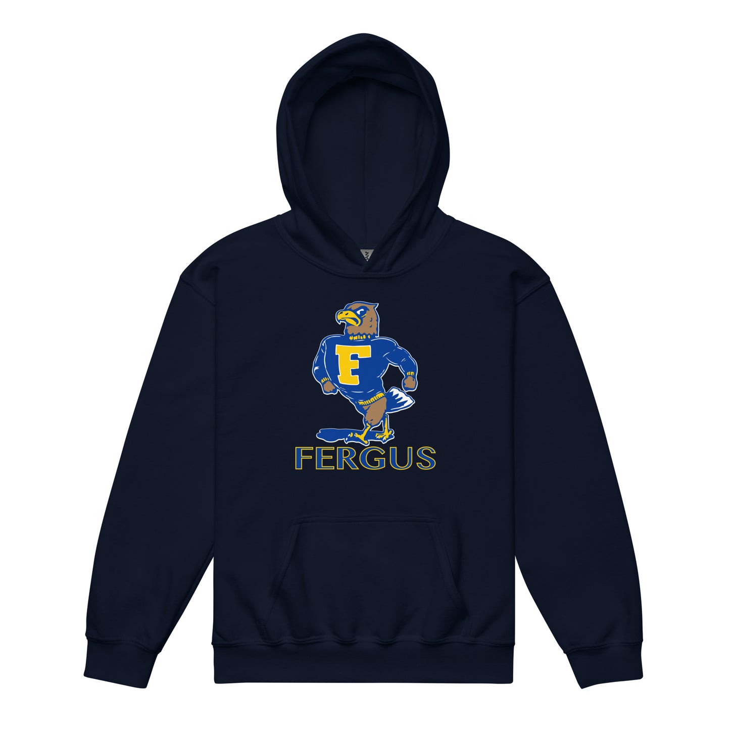 Fegus Eagles - Old School Logo - Youth heavy blend hoodie
